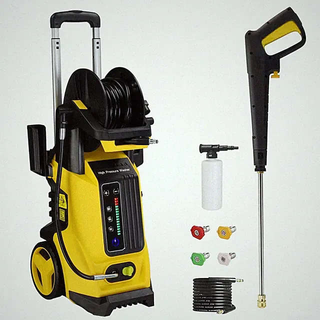 110V 3800 PSI 1800W High Pressure Washer Cleaner Yellow