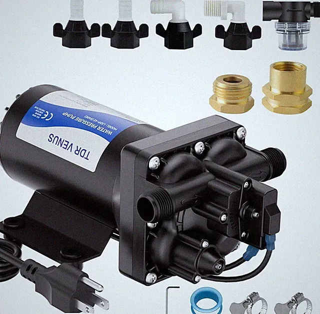 110V AC Water Pressure Booster Pump, 5.5 GPM 75 PSI Diaphragm Transfer Pump with