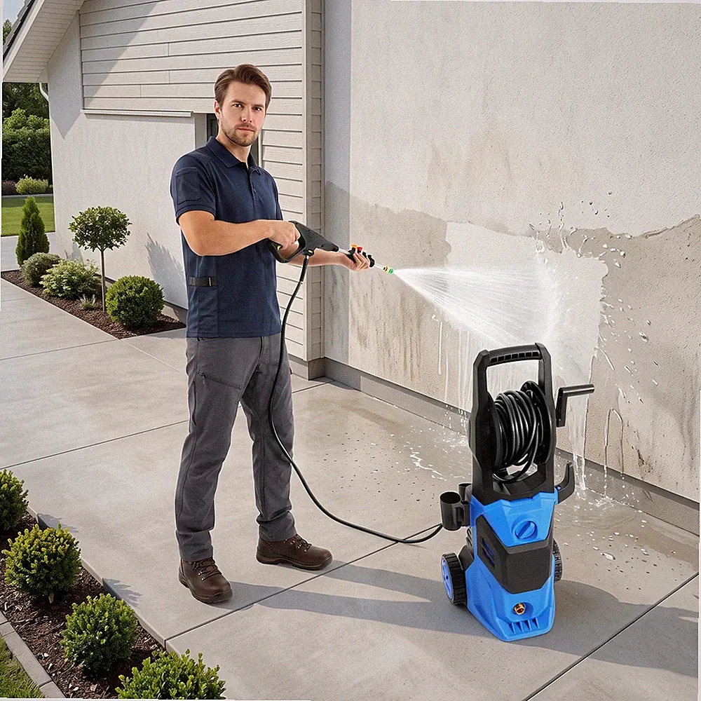110V High Power Electric Pressure Washer Multi‑Angle Spray Nozzles Foam Gun New