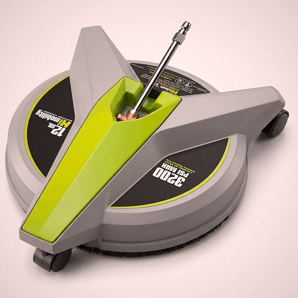 12" Electric Pressure Washer Surface Cleaner with Wheels for Efficient Cleaning