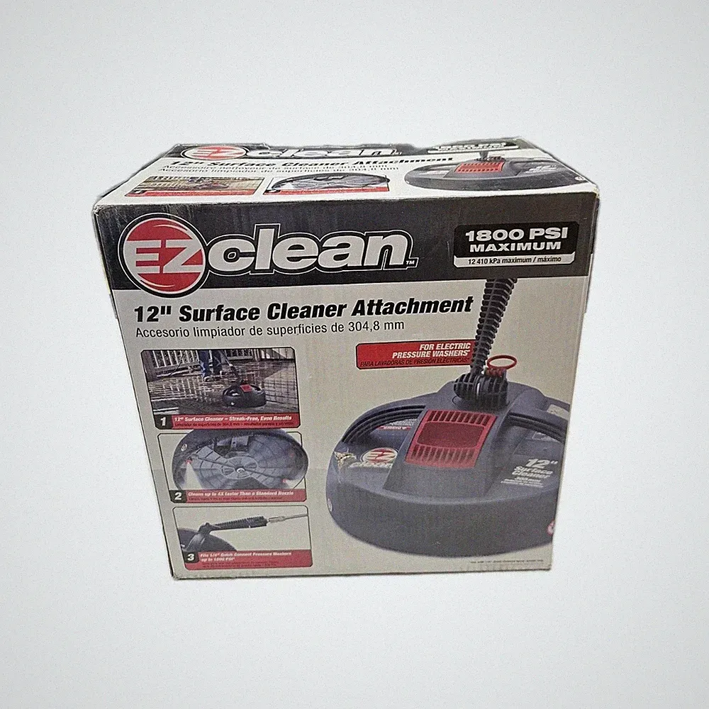 12 Inch EZ Clean Pressure Washer Surface Cleaner Attachment / 1800 PSI