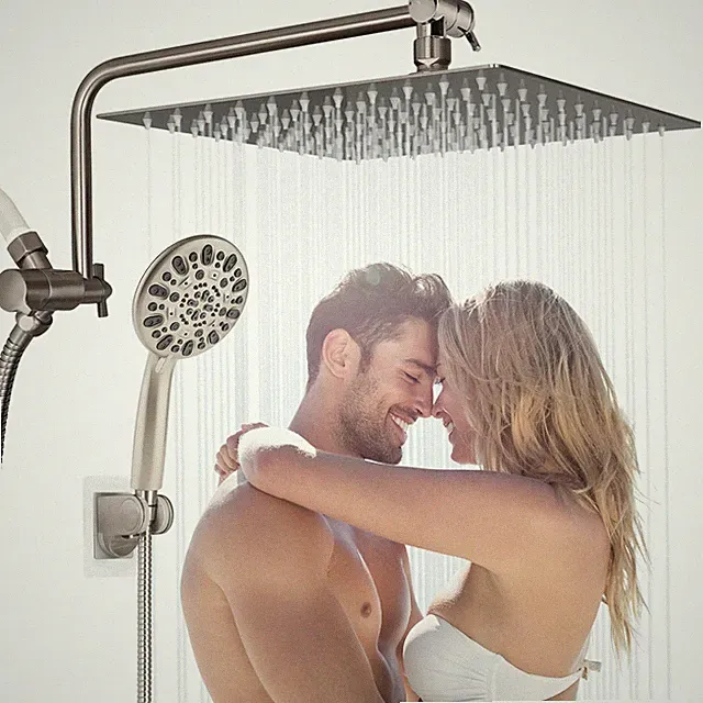 12" Large Rainfall Shower Head with Handheld Spray High Pressure Shower head