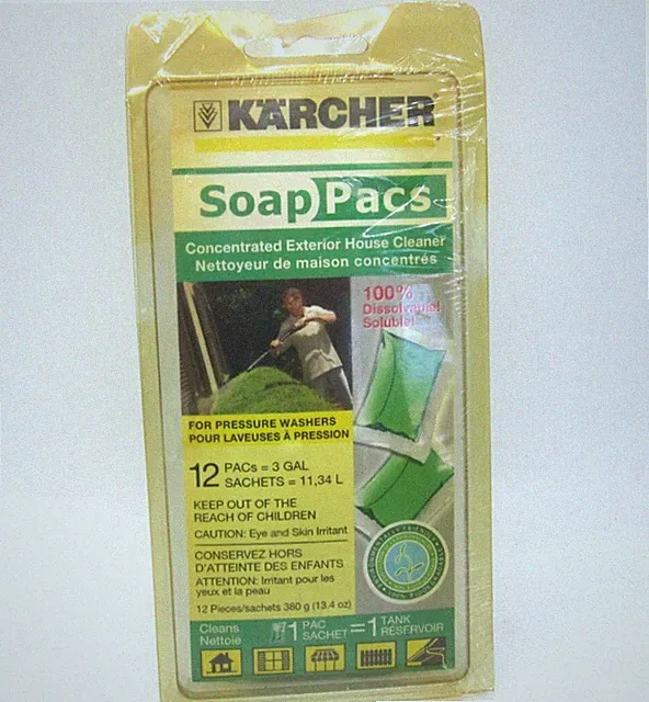 12 pack Karcher Soap Pacs Concentrated Exterior House Cleaner Pressure Washers