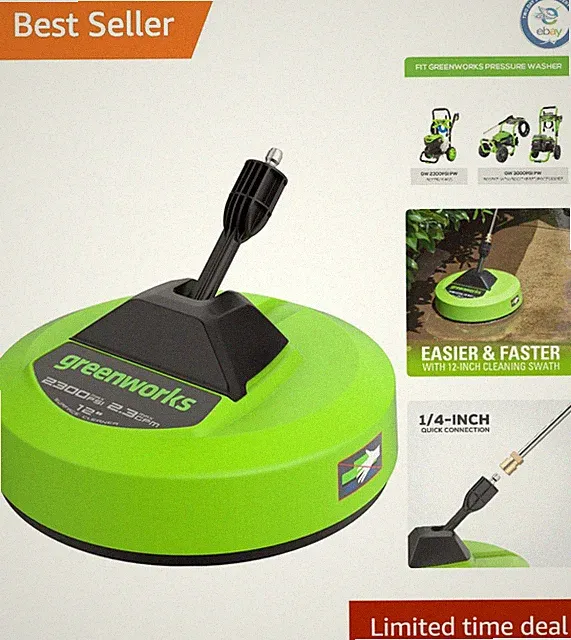12" Surface Cleaner Pressure Washer Attachment - Effortless Outdoor Cleaning