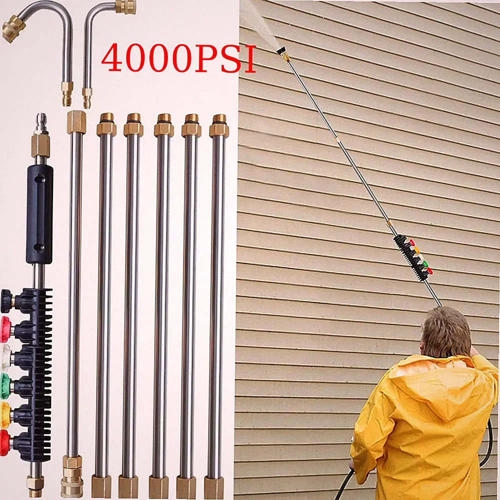 120 inch Pressure Washer Extension Wand, Replaceable Upgraded Power Washer Lance