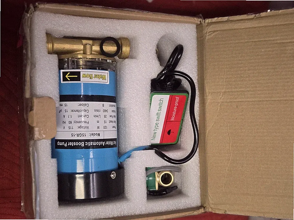 120W Water Pressure Booster Pump 21.75PSI 50ft High Pressure Booster Pump...