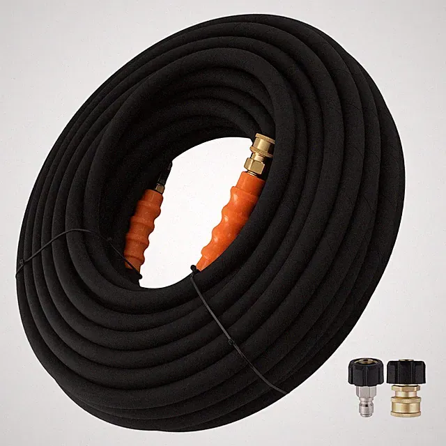 125 Feet Pressure Washer Hose 3/8" 4800PSI for Craftsman Steel Wire Braided
