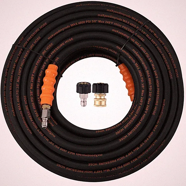 125 Feet Pressure Washer Hose 3/8" 4800PSI for Craftsman Steel Wire Braided