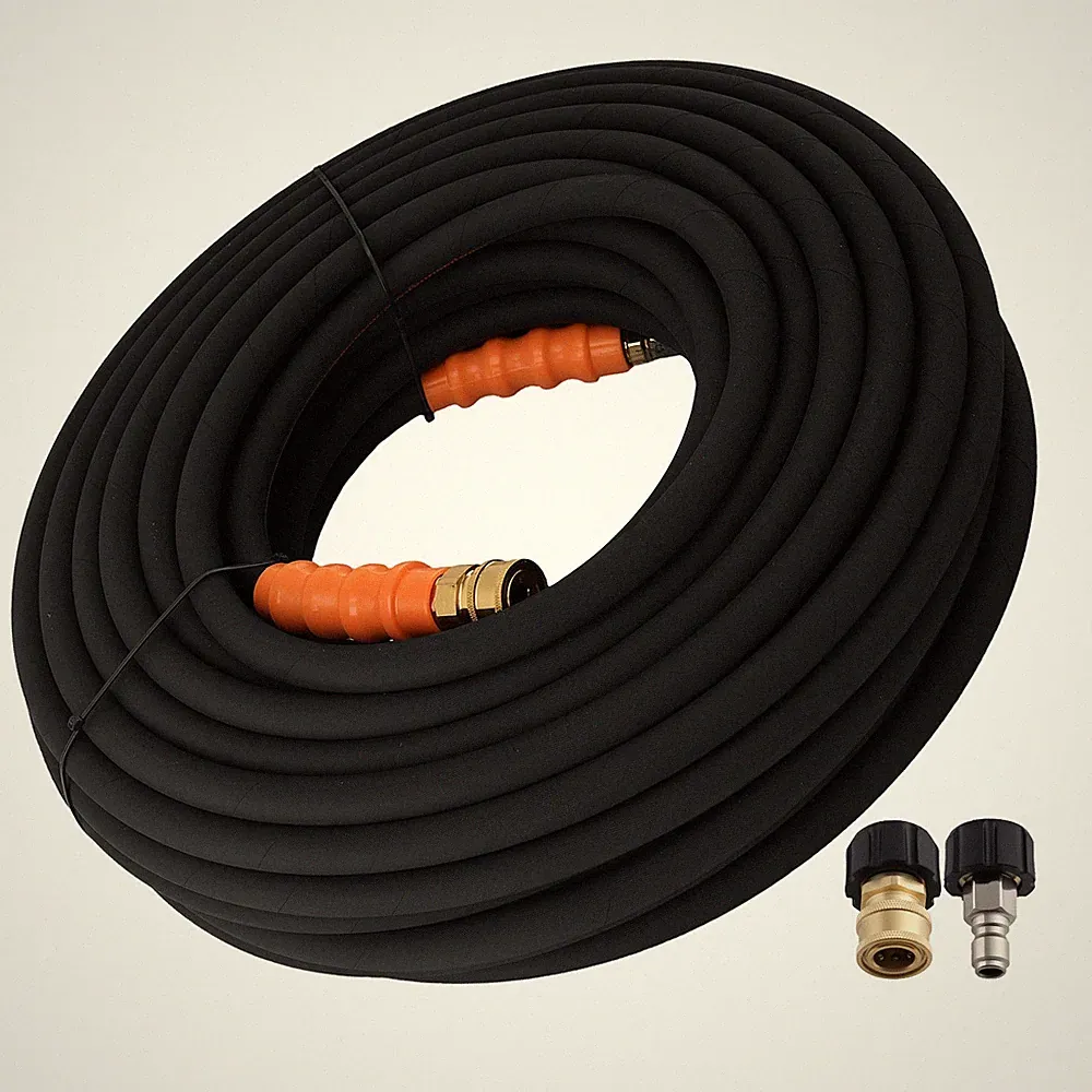 125FT 3/8" Pressure Washer Hose Quick Connector 4800PSI for Westinghouse Honda