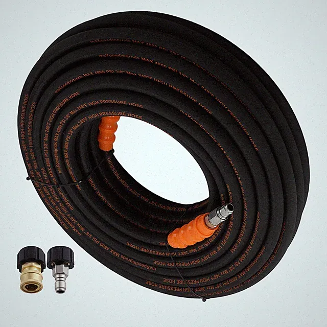 125FT 3/8" Pressure Washer Hose Quick Connector 4800PSI for Westinghouse Honda