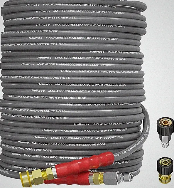125Ft Pressure Washer Hose, 4200PSI Kink Resistant, M22 14Mm Compatible