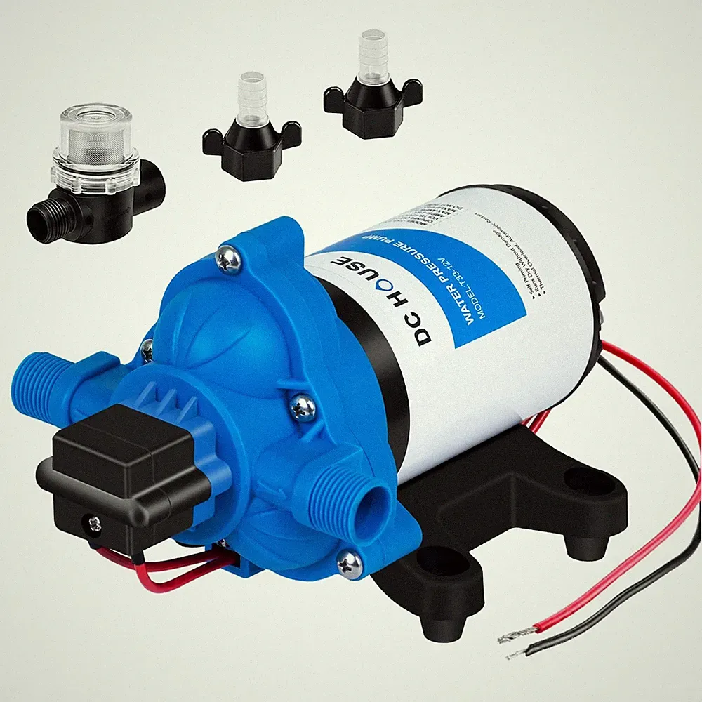 12V 3.5GPM RV Water Pump 45PSI Quiet SelfPriming OnDemand w/Pressure Switch