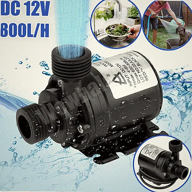 12V 800L/H Brushless Submersible Water Pump High Pressure Automatic Self-priming
