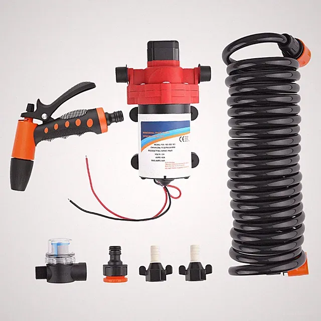 12V Boat Water Pump for Marine Yacht RV 3GPM 70PSI Complete Washdown Pump Kit