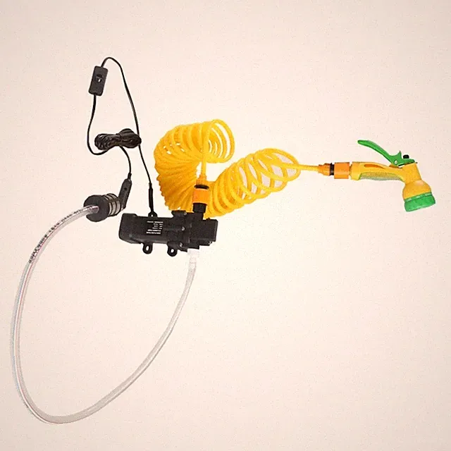 12V DC Portable Washer Pump for Car Bike House and Yard Cleaning Tasks