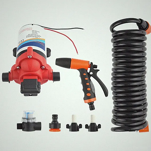12V DC Washdown Pump Kit for Marine RV Yacht 3GPM 70PSI Fresh Water Pump