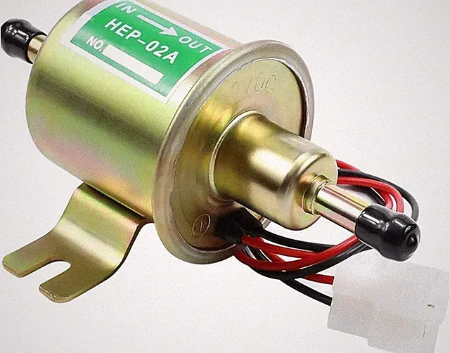 12V Electric Fuel Pump for Lawn Mower & Diesel Engines - Compact & Reliable