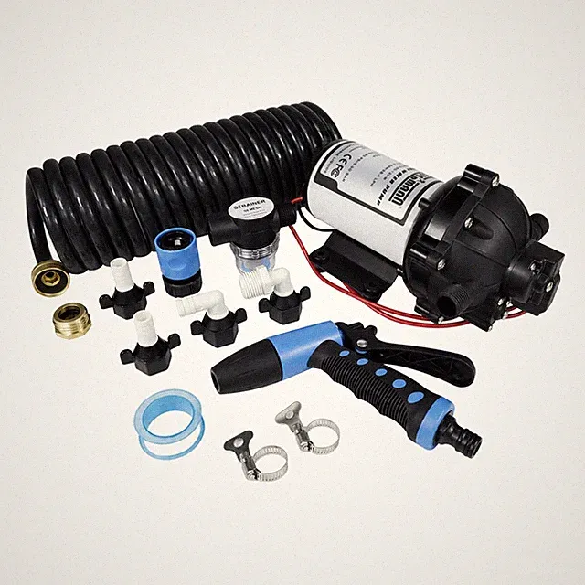 12V Washdown Pump Kit, 7.5 GPM 80 PSI for Boat Marine RV Garden