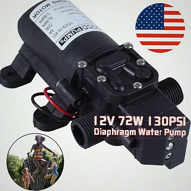12VDC High Pressure Water Transfer Pump Diaphragm Pump Self Priming Sprayer Pump