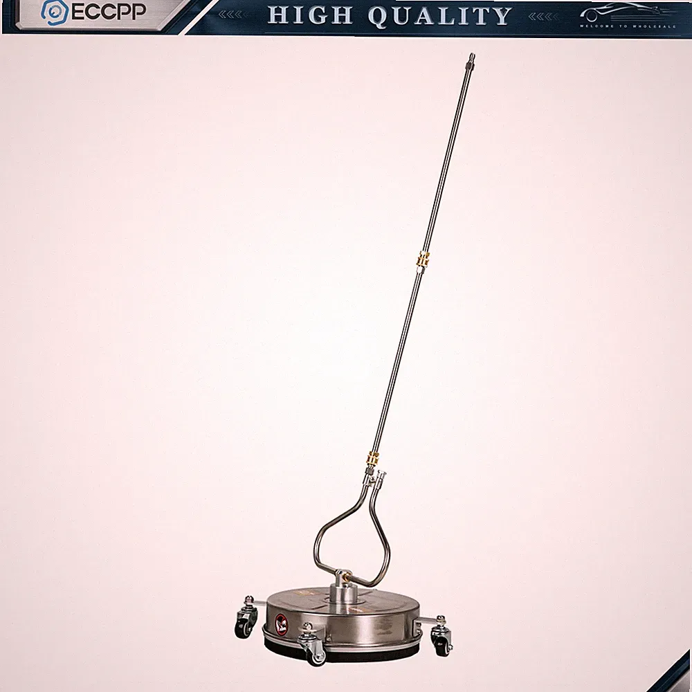 13.7" Pressure Washer Surface Cleaner 4000PSI w/Handles & Wheels Stainless Steel