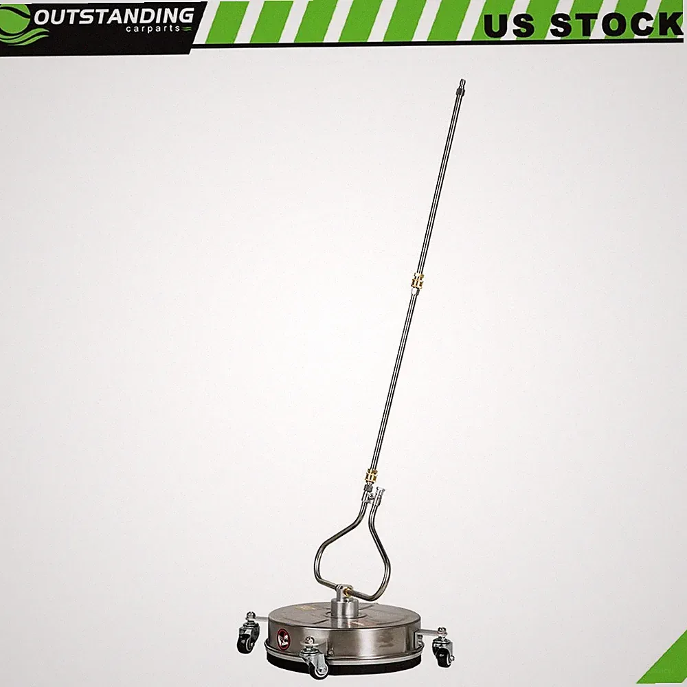 13.7" Pressure Washer Surface Cleaner w/ 4 Wheels Stainless Steel Brand New