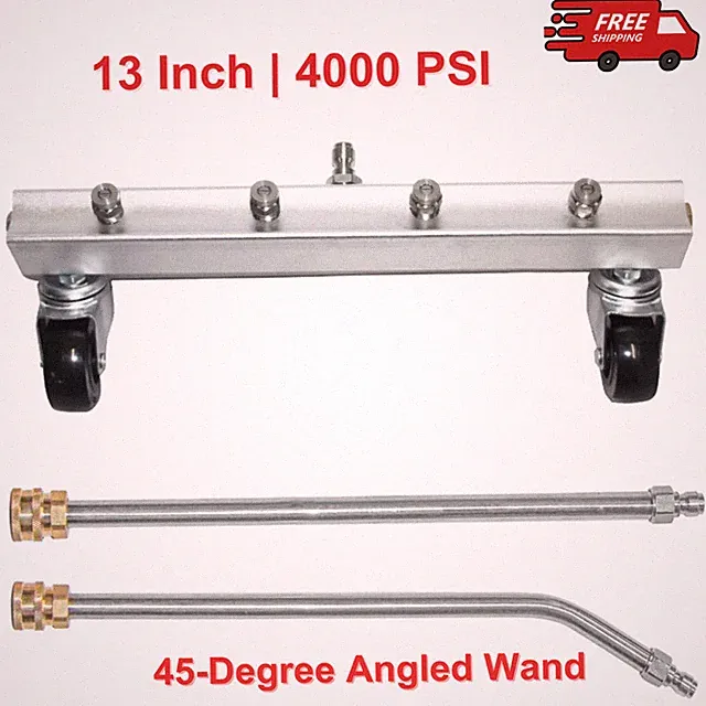 13" Pressure Washer Undercarriage Cleaner Under Car Washer Water Broom 4000 PSI
