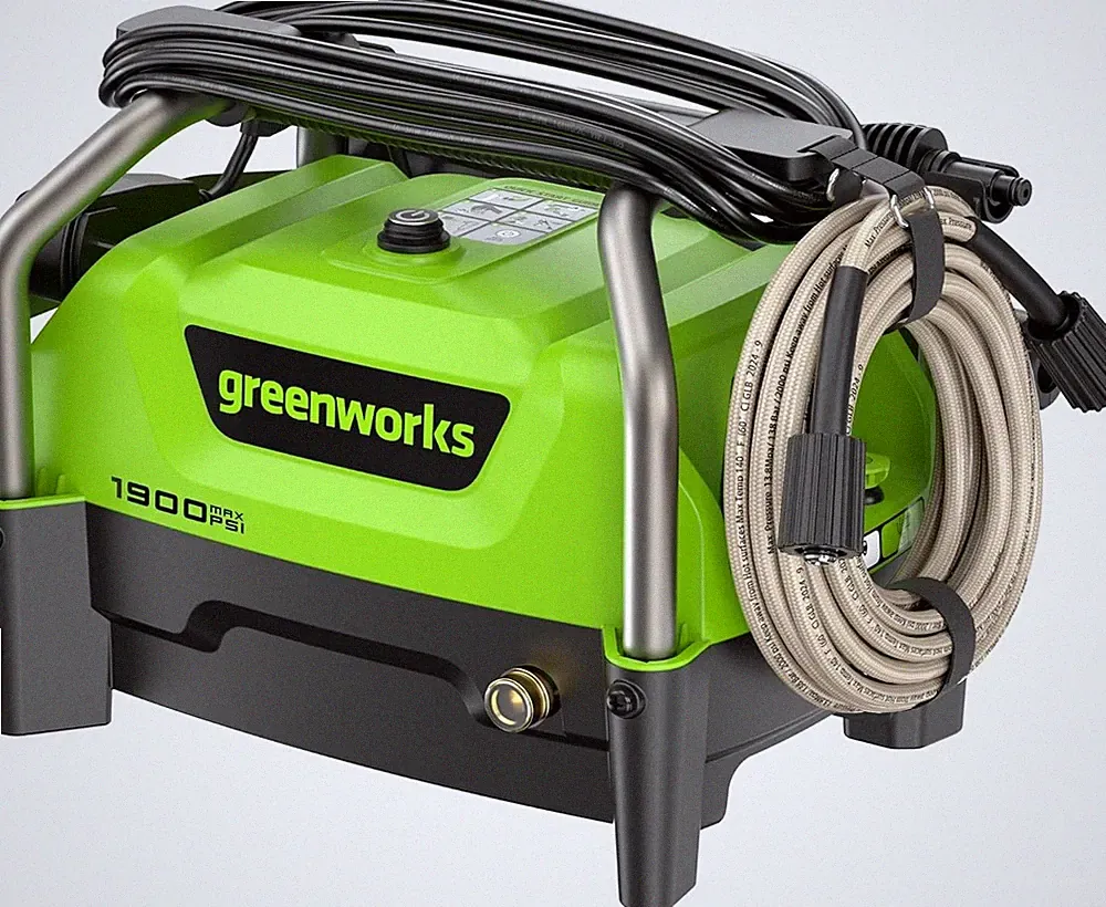 13Amp Pressure Washer Greenworks 1900 PSI Electric