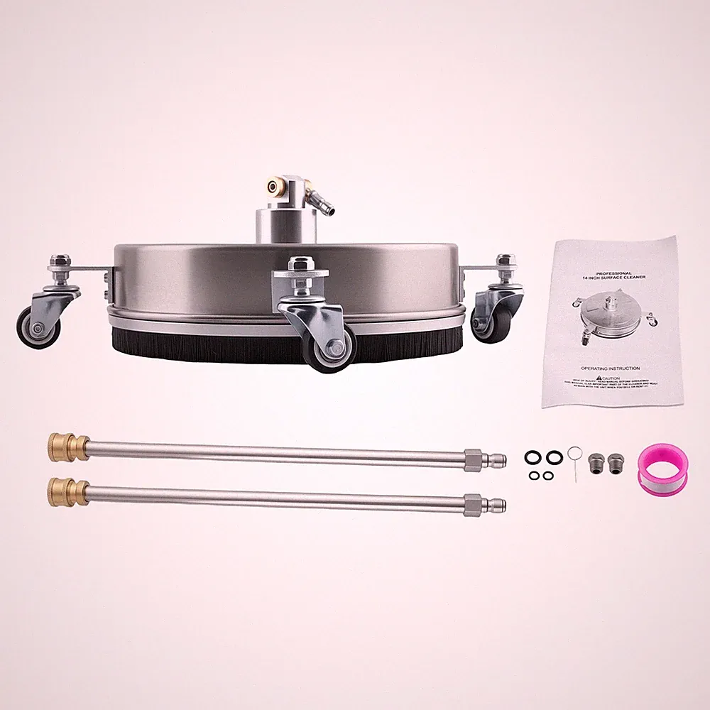 14 Inch Surface Cleaner Attachment for Pressure Washer 4200PSI Stainless Steel