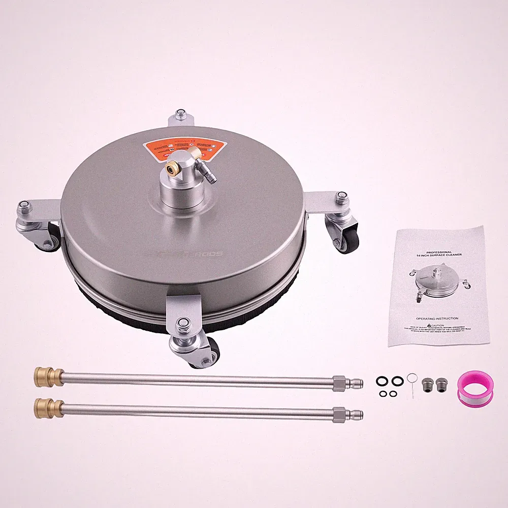 14" Pressure Washer Surface Cleaner Attachment 4200PSI Dual Rotating Nozzle