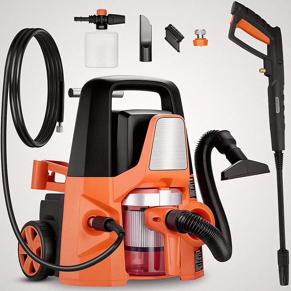 1400W Electric Pressure Washer 120V 1.7GPM High Power Cleaner Car Washing Machin