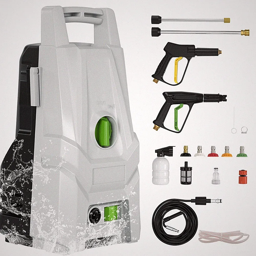 1400W Portable Electric High Pressure Washer 3200PSI Max 1.8GPM Power Washer /