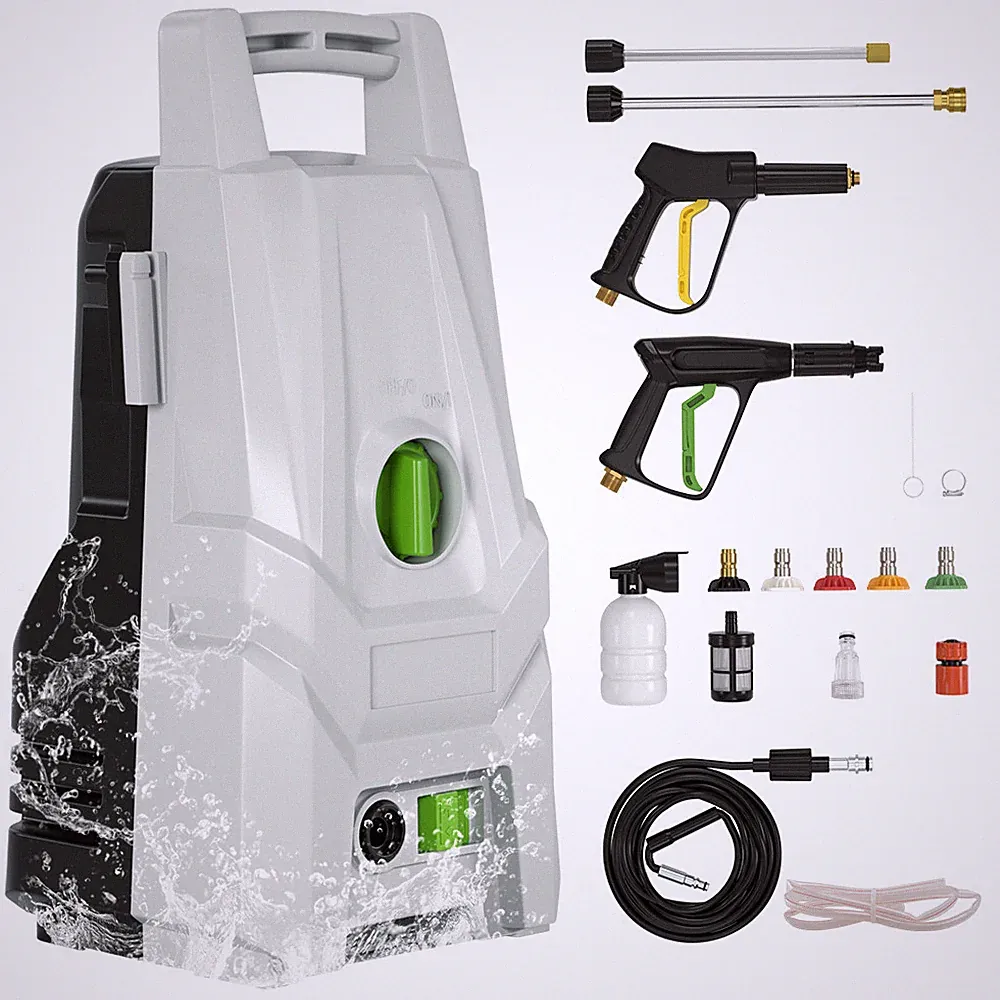 1400W Portable Electric High Pressure Washer 3200PSI Max 1.8GPM Power Washer E4