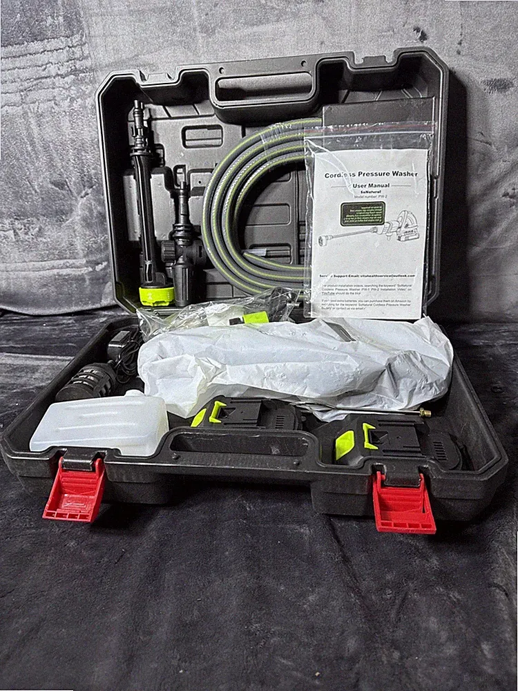 1450 PSI 6-in-1 Cordless Power Washer Portable Pressure Washer 2x Batteries USA