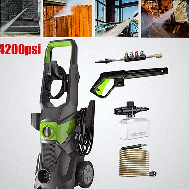 1450 PSI Electric Pressure Washer High Pressure Washer Portable Powered Washer