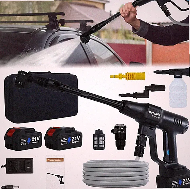 1450PSI Cordless Pressure Washer with 2x 4.0Ah Batteries for Ultimate Power