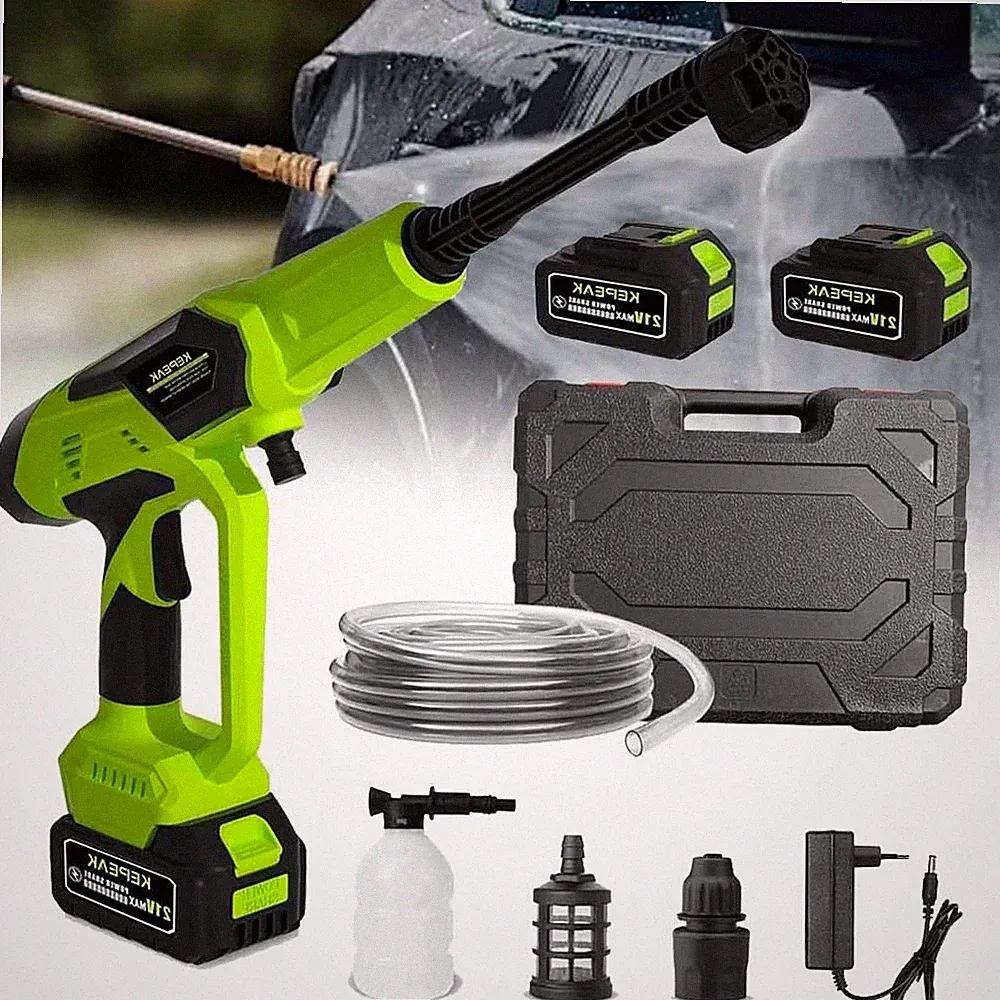1450PSI Wireless Car Washer High Pressure Washing Gun Portable Cleaner Machine