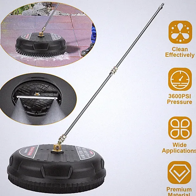 15'' 3600PSI Pressure Washer Flat Surface Cleaner for Paths Driveways Cleaning