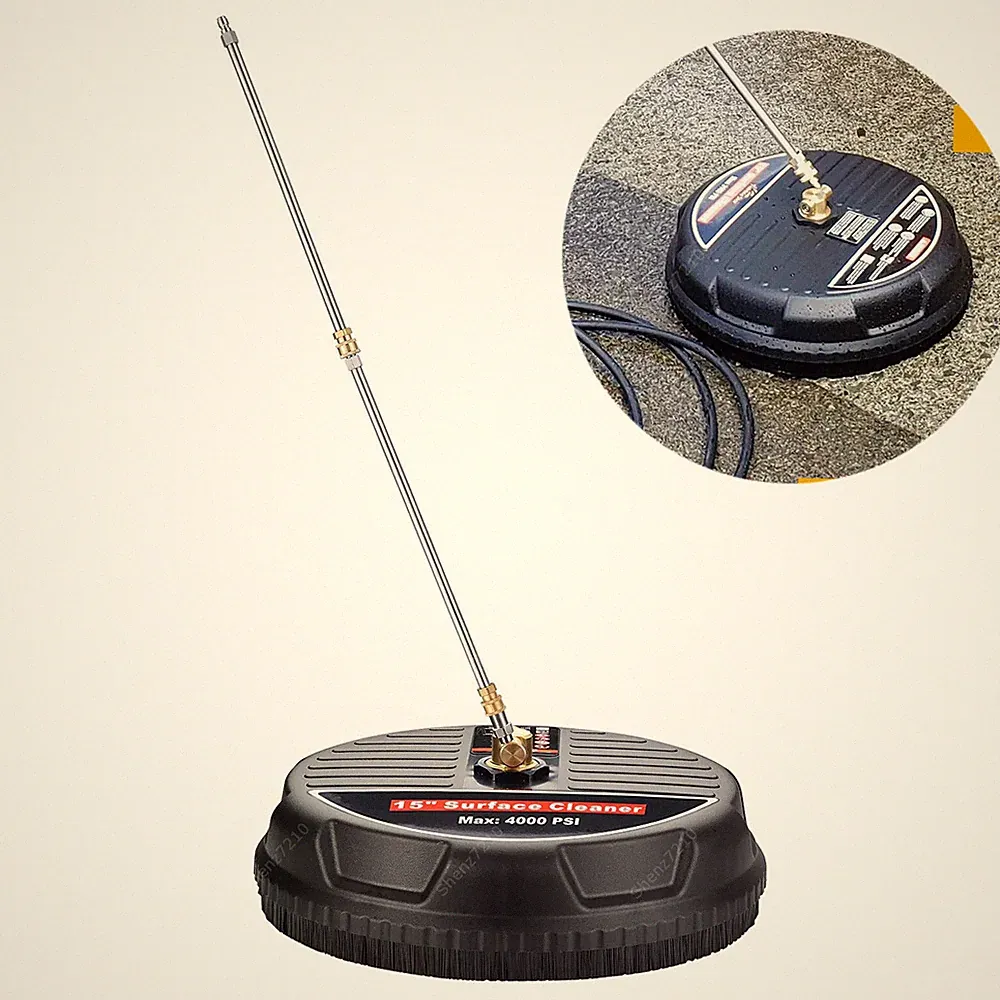 15 Inch Pressure Washer Surface Cleaner 4000PSI Power Washer Attachment for Deck