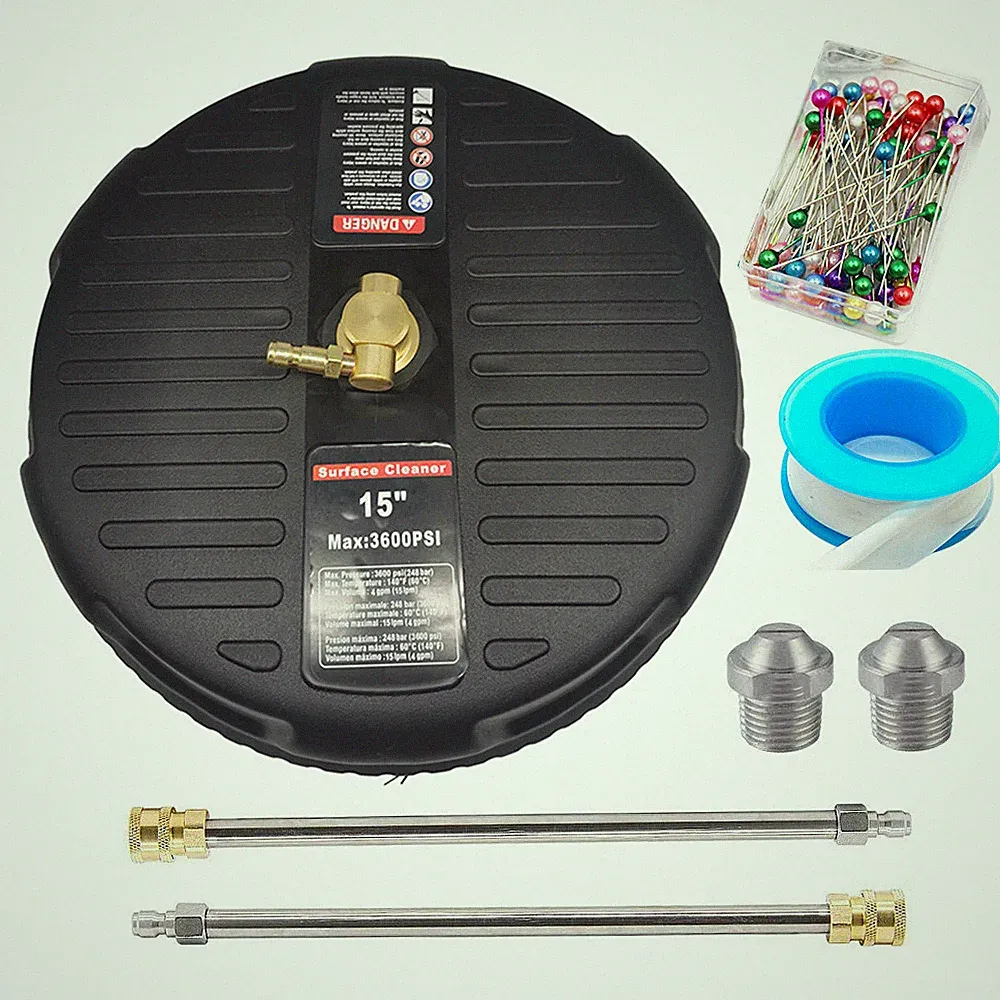 15 Inch Pressure Washer Surface Cleaner Power Washer WITH GUN for Driveways Deck