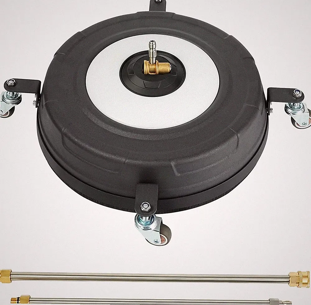 15" Pressure Washer Surface Cleaner- 304 Stainless Steel Rotating System, Anti-R