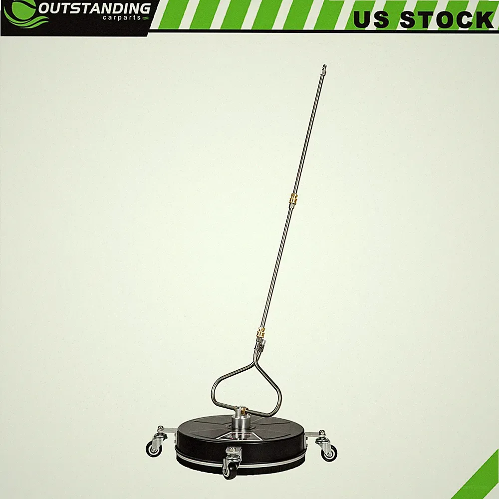 15" Pressure Washer Surface Cleaner 4000PSI w/ 2 Extension Wand Attachment Kit