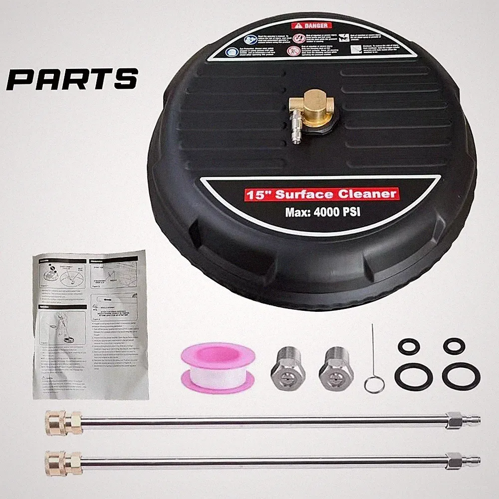 15" Pressure Washer Surface Cleaner, 4200PSI Power Washer 8GPM