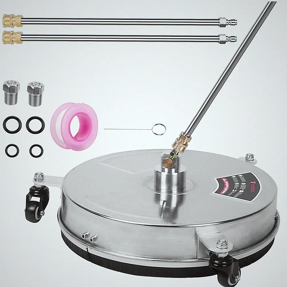 15" Pressure Washer Surface Cleaner Commercial Stainless Steel 1/4"Quick Connect