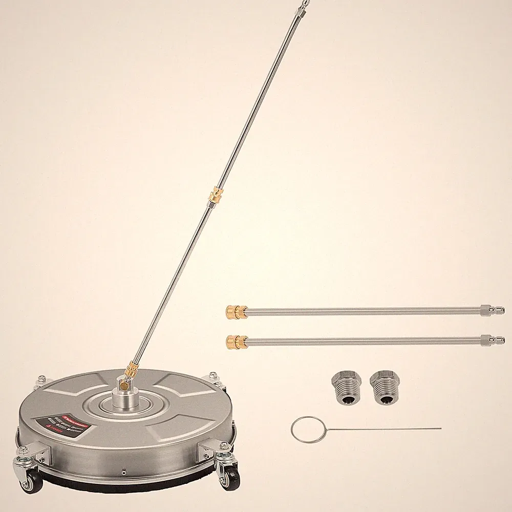 15" Pressure Washer Surface Cleaner for 2200-4000 PSI, 2 Nozzles Included