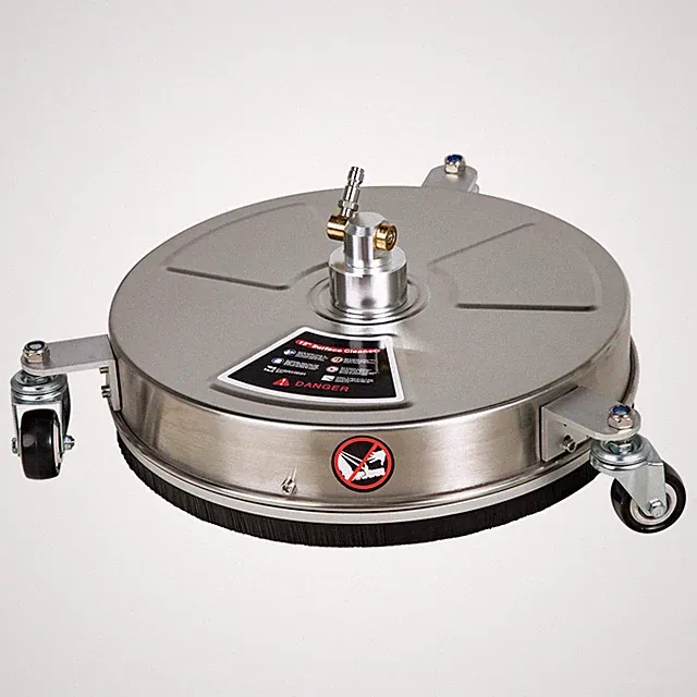 15" Pressure Washer Surface Cleaner w/ 3 Wheels 4000 PSI +2 Extension Wands