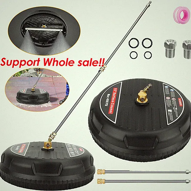 15" Pressure Washer Surface Cleaner with 2 Extension Wand & 1/4 Connect 4000 PSI