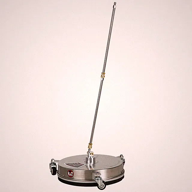 15" Pressure Washer Surface Cleaner with 2 Extension Wands 3 Wheels 1/4&quot