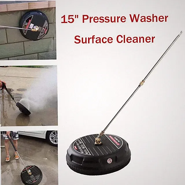 15' Pressure Washer Surface Cleaner with 2 Pressure Washer Extension Wand