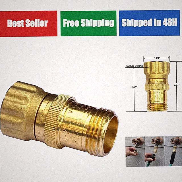 15 psi Water Pressure Reducer Regulator 3/4" Hose Thread Lead-Free Brass