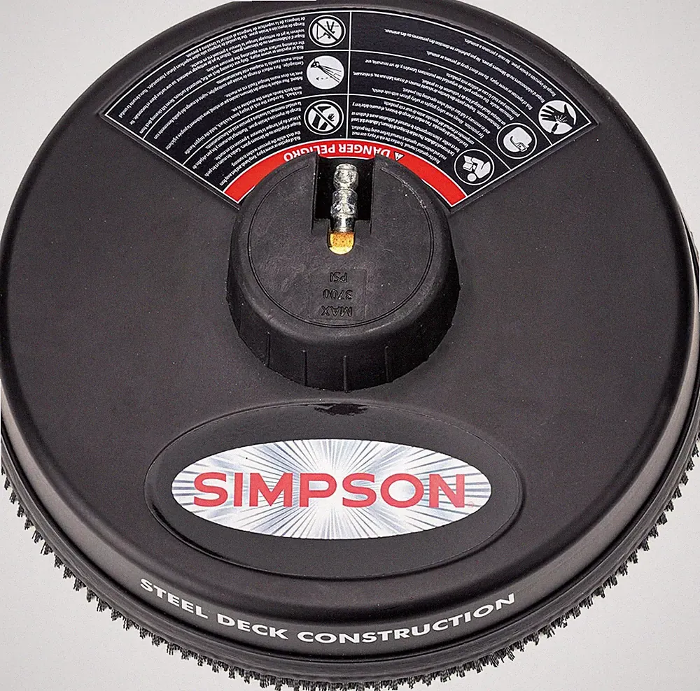 15" Steel Pressure Washer Surface Cleaner for 2200-3700 PSI Cold Water Machines